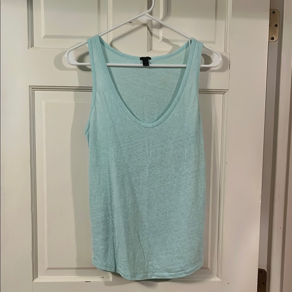 J. Crew Soft Aqua Tank Top